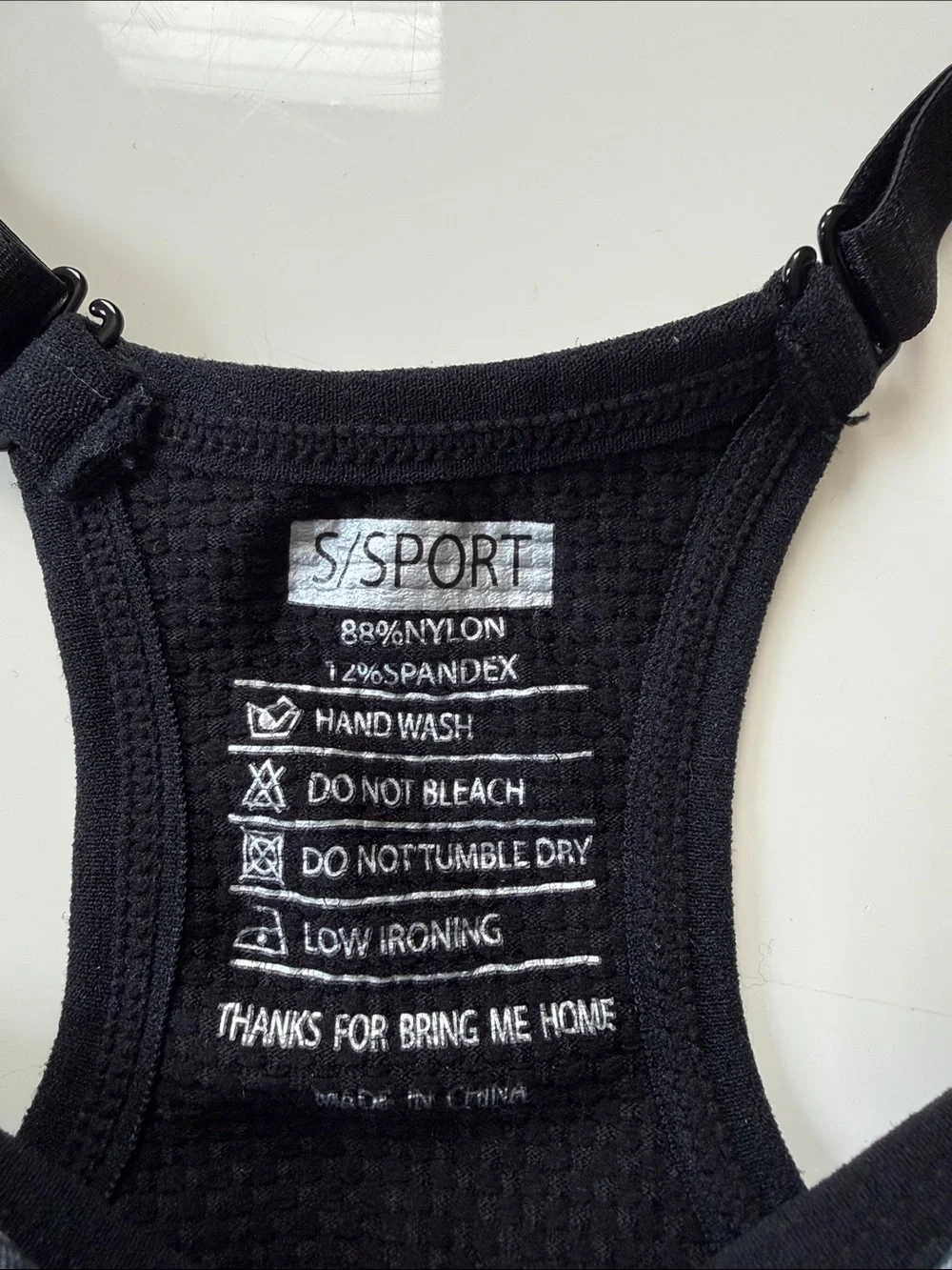Black & Gray  Seamless Racerback Sports Bra